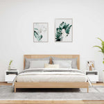 Nattbord Med Led 2 Stk Hvit 40X39X37 Cm