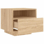 Nattbord Med Led Sonoma Eik 40X39X37 Cm