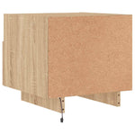 Nattbord Med Led Sonoma Eik 40X39X37 Cm