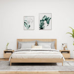 Nattbord Med Led 2 Stk Sonoma Eik 40X39X37 Cm