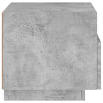 Nattbord Med Led 2 Stk Betonggrå 40X39X37 Cm