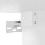 Vegghengte Nattbord Med Led-Lys 2 Stk Hvit