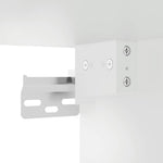 Vegghengte Nattbord Med Led-Lys 2 Stk Hvit