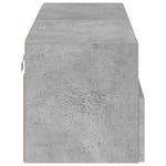 Vegghengt Tv-Benk Betonggrå 100X30X30 Cm Konstruert Tre
