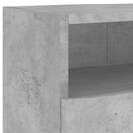 Vegghengt Tv-Benk Betonggrå 100X30X30 Cm Konstruert Tre