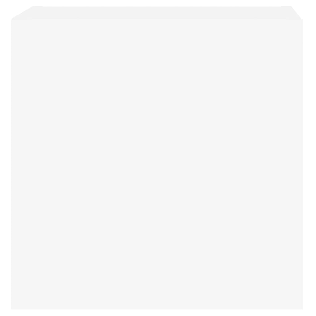 Vegghengte Tv-Benker 2 Stk Hvit 40,5X30X40 Cm Konstruert Tre