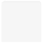 Vegghengte Tv-Benker 2 Stk Hvit 40,5X30X40 Cm Konstruert Tre
