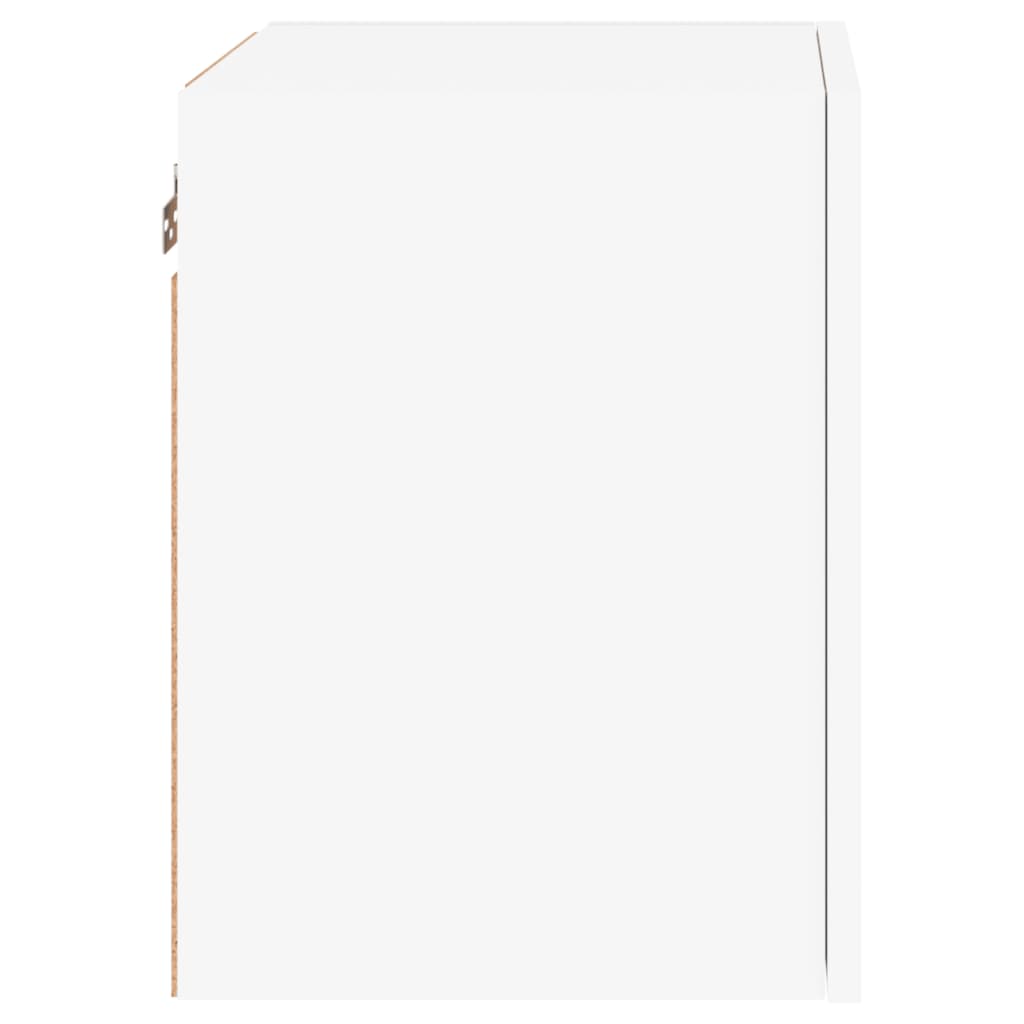 Vegghengte Tv-Benker 2 Stk Hvit 40,5X30X40 Cm Konstruert Tre