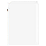 Vegghengte Tv-Benker 2 Stk Hvit 40,5X30X40 Cm Konstruert Tre