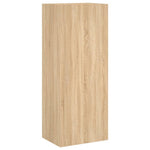 Vegghengt Tv-Benk Sonoma Eik 40,5X30X102 Cm Konstruert Tre