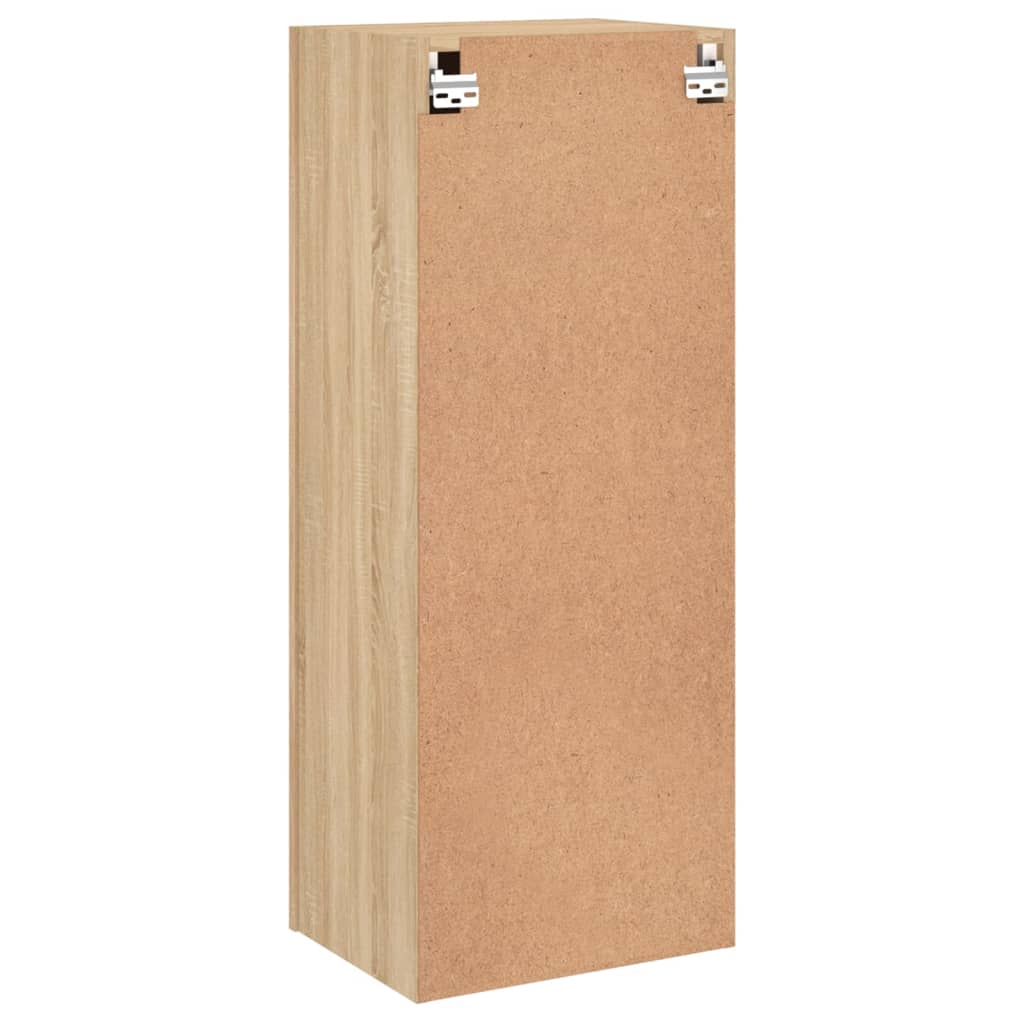 Vegghengt Tv-Benk Sonoma Eik 40,5X30X102 Cm Konstruert Tre