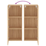 Vegghengt Tv-Benk Sonoma Eik 40,5X30X102 Cm Konstruert Tre