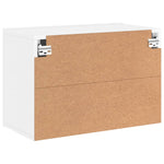 Vegghengt Tv-Benk Hvit 60X30X41 Cm