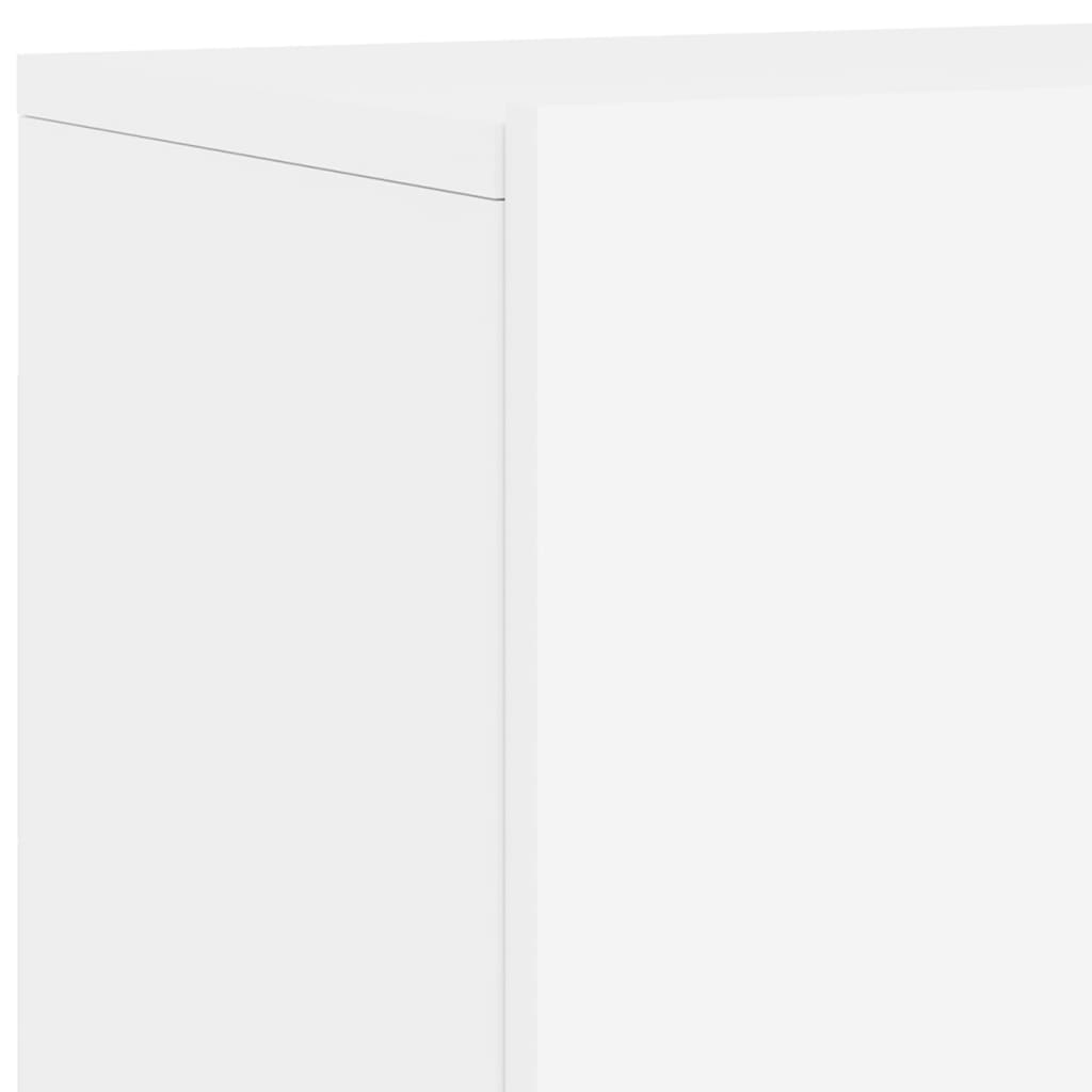 Vegghengt Tv-Benk Hvit 60X30X41 Cm