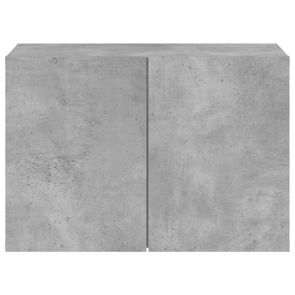 Vegghengt Tv-Benk Betonggrå 60X30X41 Cm