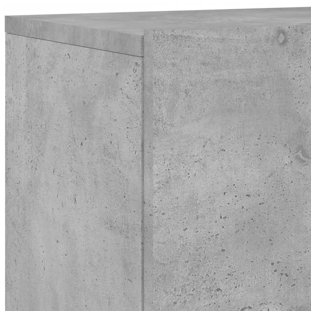 Vegghengt Tv-Benk Betonggrå 60X30X41 Cm
