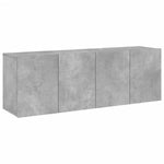 Veggmonterte Tv-Benker 2 Stk Betonggrå 60X30X41 Cm