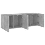 Veggmonterte Tv-Benker 2 Stk Betonggrå 60X30X41 Cm
