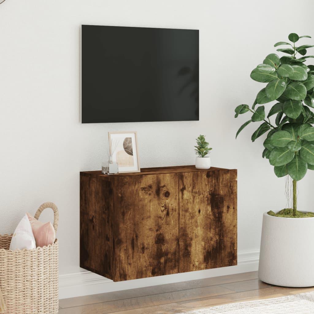 Vegghengt Tv-Benk Sonoma Eik 60X30X41 Cm