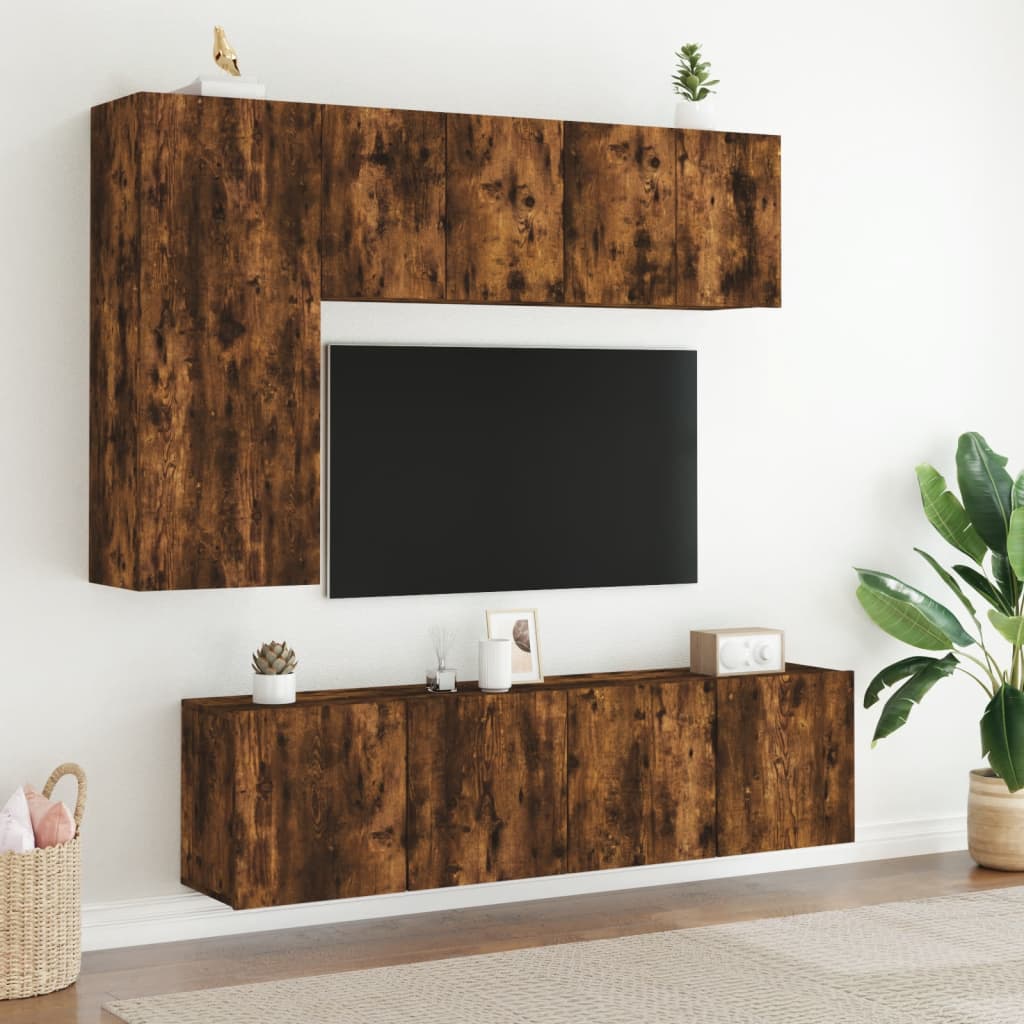 Vegghengt Tv-Benk Sonoma Eik 60X30X41 Cm