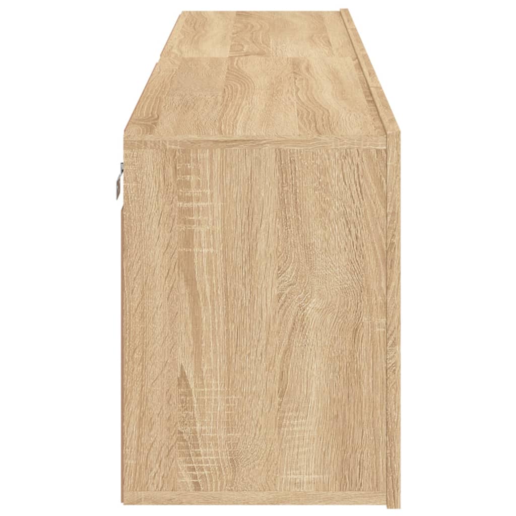 Veggmonterte Tv-Benker 2 Stk Sonoma Eik 80X30X41 Cm