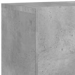 Vegghengt Tv-Benk Betonggrå 80X30X41 Cm