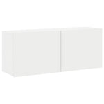 Vegghengt Tv-Benk Hvit 100X30X41 Cm