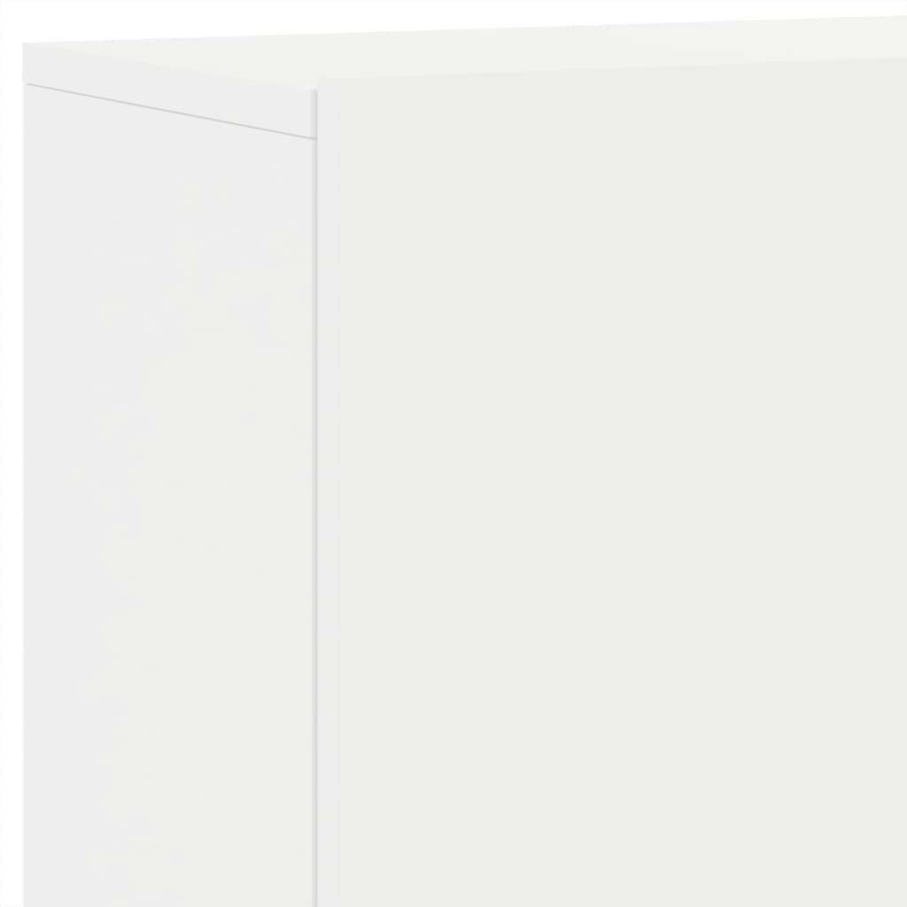 Vegghengt Tv-Benk Hvit 100X30X41 Cm