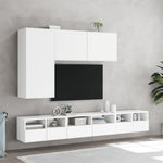 Vegghengt Tv-Benk Hvit 100X30X41 Cm