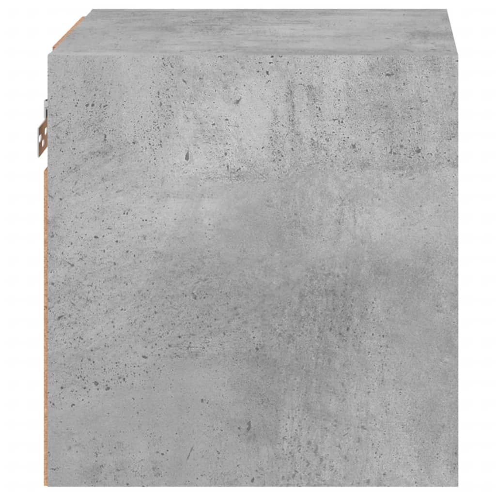 Vegghengte Tv-Benker Med Led 2 Stk Betonggrå 30X28,5X30 Cm
