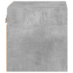 Vegghengte Tv-Benker Med Led 2 Stk Betonggrå 30X28,5X30 Cm