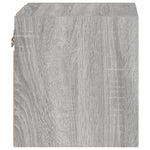 Vegghengte Tv-Benker Med Led 2 Stk Grå Sonoma 30X28,5X30 Cm