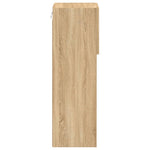 Tv-Benk Med Led-Lys Sonoma Eik 30,5X30X90 Cm