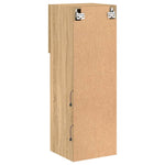 Tv-Benk Med Led-Lys Sonoma Eik 30,5X30X90 Cm