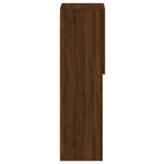 Tv-Benk Med Led-Lys Brun Eik 30,5X30X102 Cm