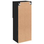Tv-Benk Med Led-Lys Svart 40,5X30X102 Cm
