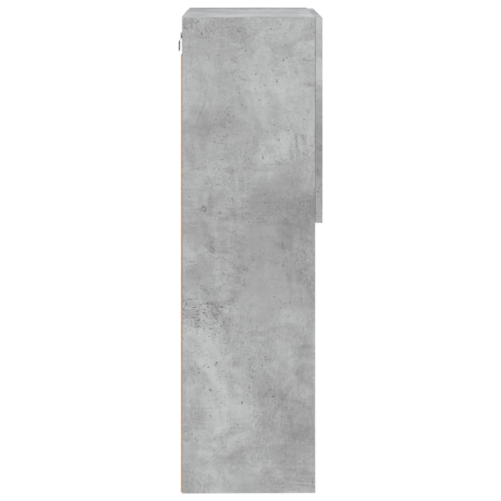 Tv-Benk Med Led-Lys Betonggrå 40,5X30X102 Cm