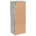 Tv-Benk Med Led-Lys Betonggrå 40,5X30X102 Cm