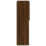 Tv-Benk Med Led-Lys Brun Eik 40,5X30X102 Cm