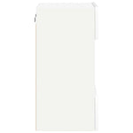 Vegghengte Skap Med Led-Lys For Tv 2 Stk Hvit 40X30X60,5 Cm
