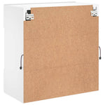 Vegghengt Tv-Benk Med Led Hvit 58,5X30X60,5 Cm