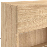 Vegghengt Tv-Benk Med Led Sonoma Eik 98,5X30X60,5 Cm
