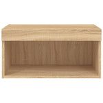 Tv-Benk Med Led Sonoma Eik 60X30X30 Cm