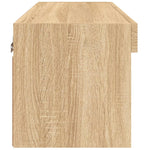 Tv-Benk Med Led Sonoma Eik 60X30X30 Cm