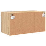 Tv-Benk Med Led Sonoma Eik 60X30X30 Cm