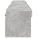 Tv-Benker Med Led-Lys 2 Stk Betonggrå 60X30X30 Cm