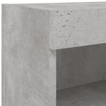 Tv-Benker Med Led-Lys 2 Stk Betonggrå 60X30X30 Cm
