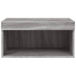 Tv-Benk Med Led Grå Sonoma 60X30X30 Cm