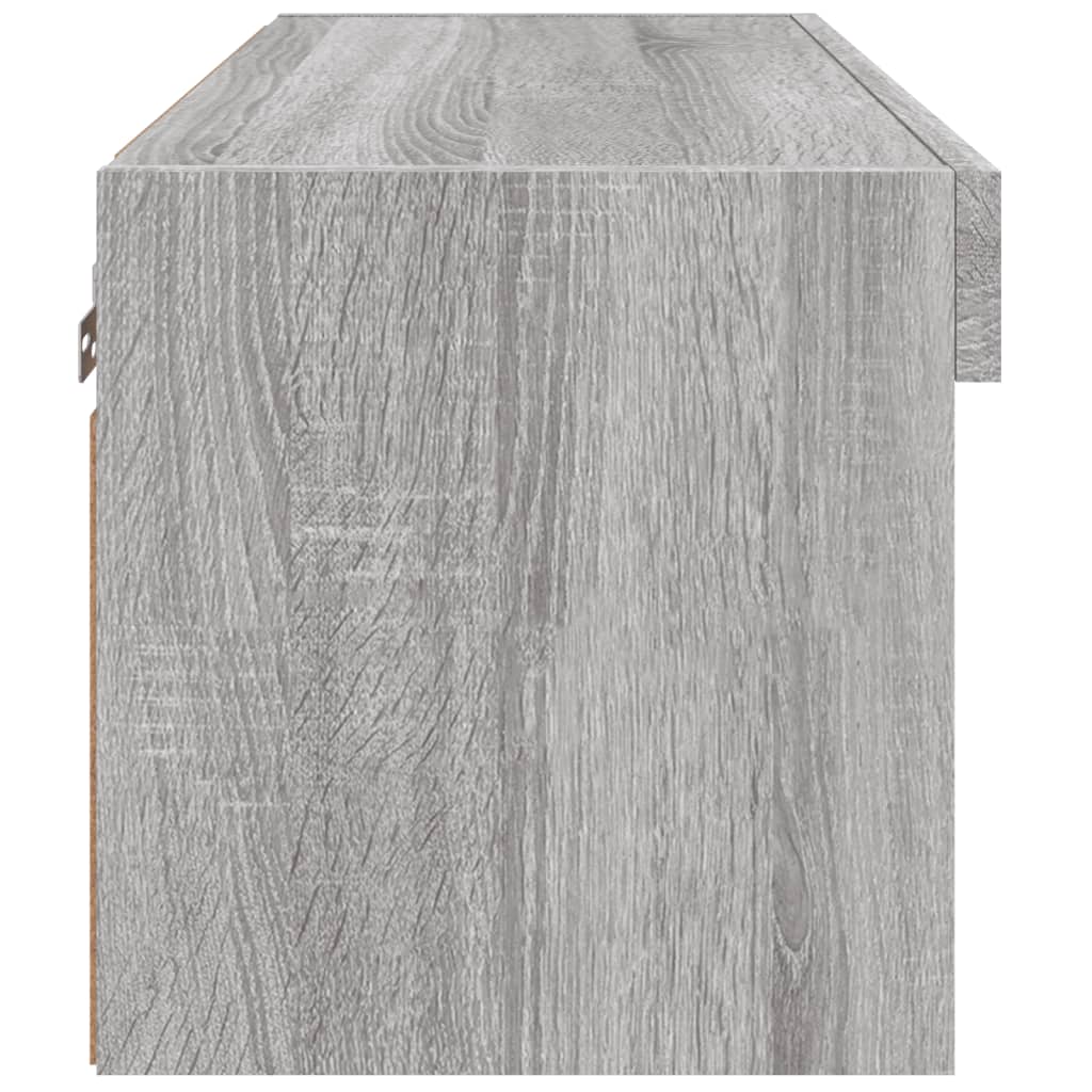 Tv-Benk Med Led Grå Sonoma 60X30X30 Cm