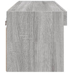 Tv-Benk Med Led Grå Sonoma 60X30X30 Cm